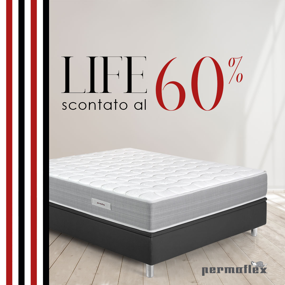 Centro Permaflex Calabria - Materasso Life con il 60% di sconto