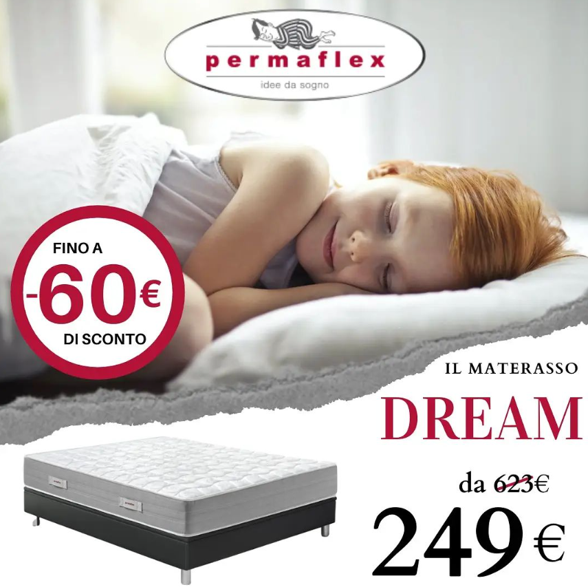 Permaflex - Materasso Dream - 60% di sconto